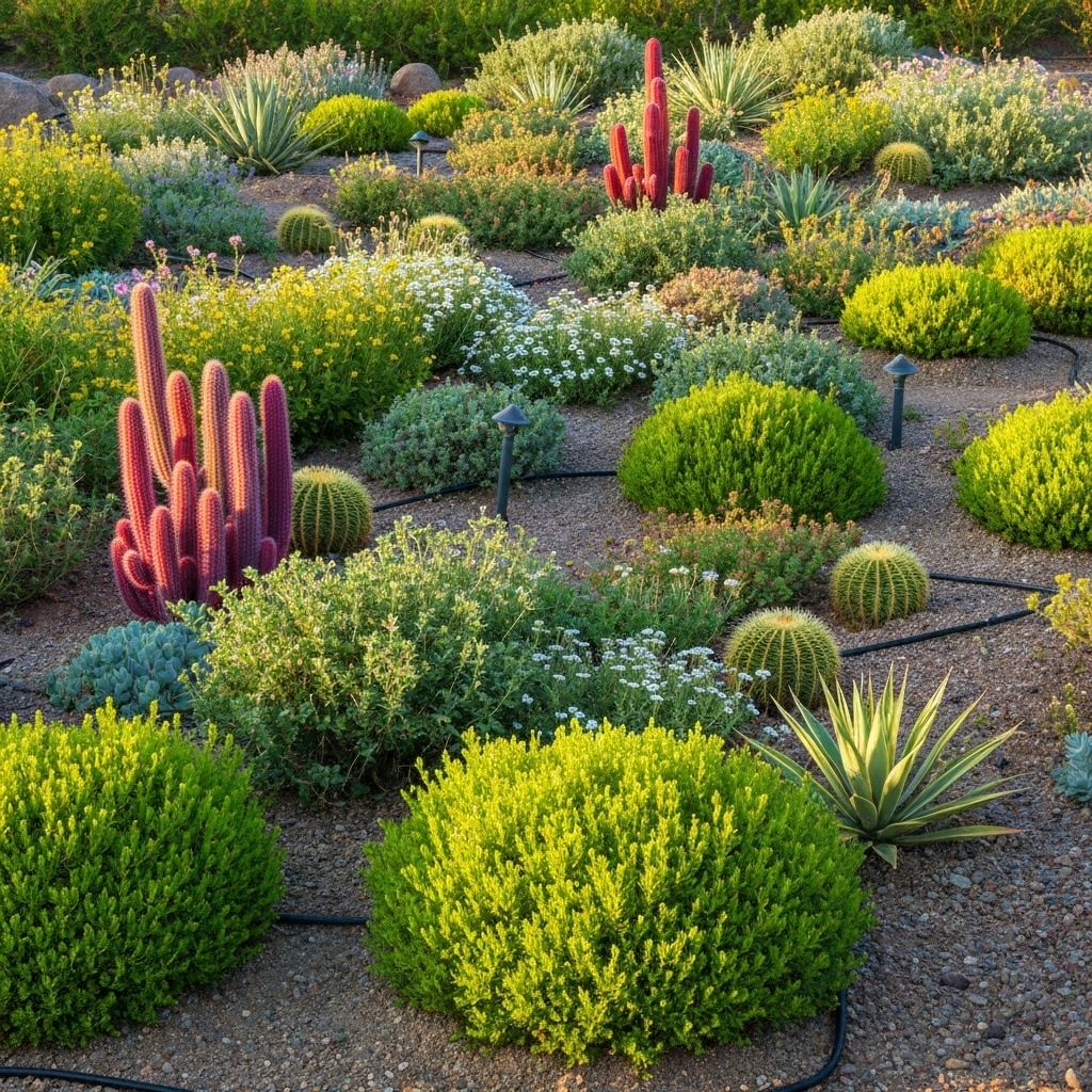 water-efficient-desert-garden-with-colorful-plants Xeriscaping in Las Vegas